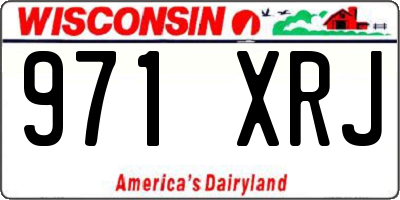 WI license plate 971XRJ