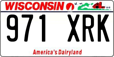 WI license plate 971XRK
