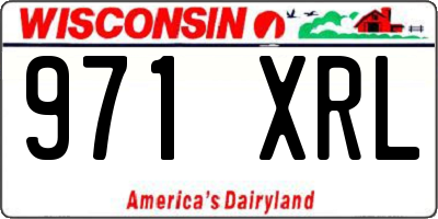 WI license plate 971XRL