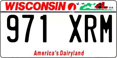 WI license plate 971XRM
