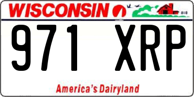 WI license plate 971XRP