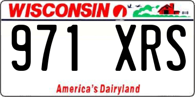WI license plate 971XRS
