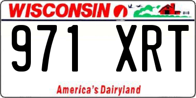 WI license plate 971XRT