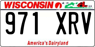 WI license plate 971XRV