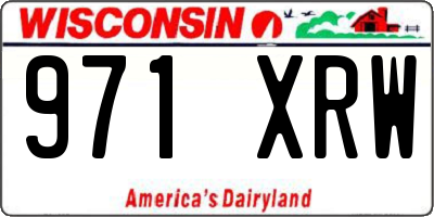 WI license plate 971XRW