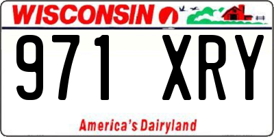 WI license plate 971XRY