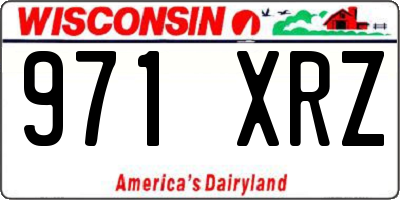 WI license plate 971XRZ