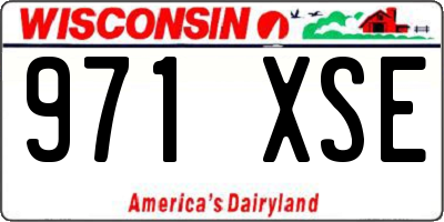 WI license plate 971XSE
