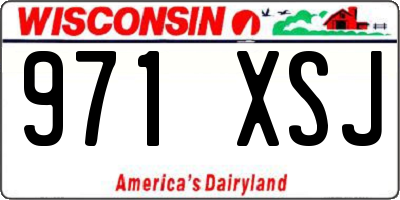 WI license plate 971XSJ