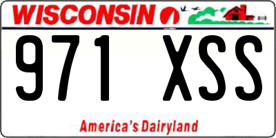 WI license plate 971XSS