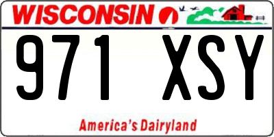 WI license plate 971XSY