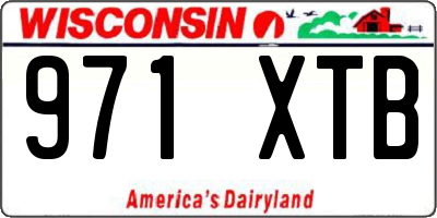 WI license plate 971XTB