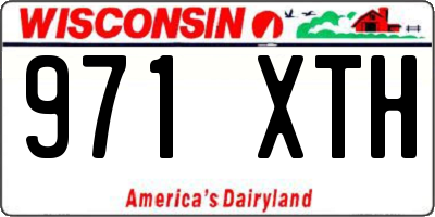 WI license plate 971XTH