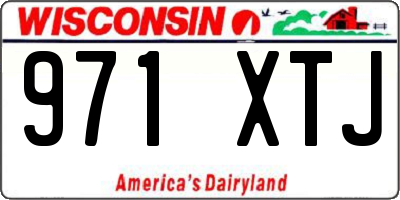 WI license plate 971XTJ