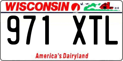 WI license plate 971XTL
