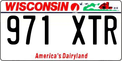 WI license plate 971XTR