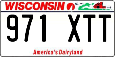 WI license plate 971XTT