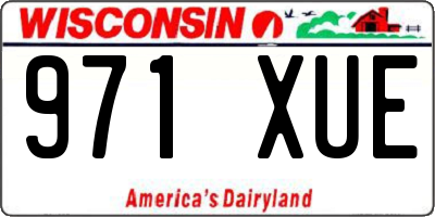 WI license plate 971XUE