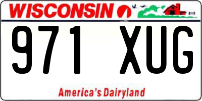 WI license plate 971XUG