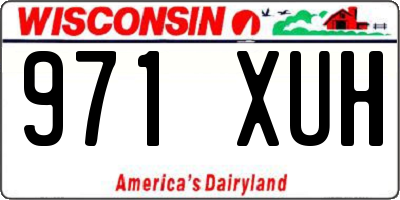 WI license plate 971XUH