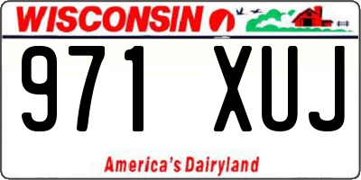 WI license plate 971XUJ