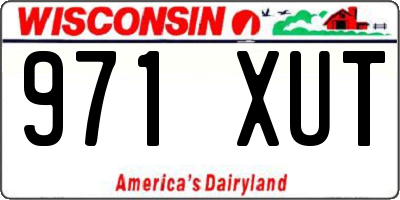 WI license plate 971XUT