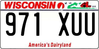 WI license plate 971XUU