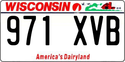 WI license plate 971XVB