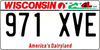WI license plate 971XVE