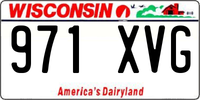 WI license plate 971XVG