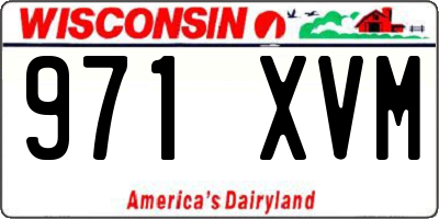 WI license plate 971XVM