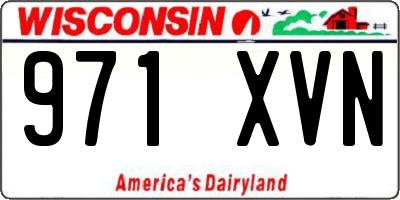WI license plate 971XVN