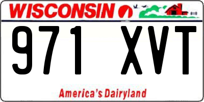 WI license plate 971XVT
