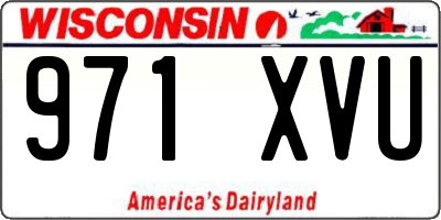 WI license plate 971XVU