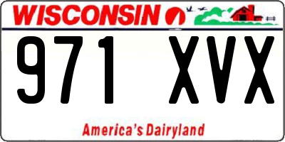 WI license plate 971XVX