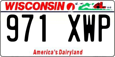 WI license plate 971XWP