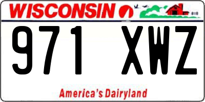 WI license plate 971XWZ