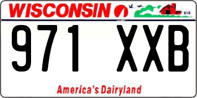 WI license plate 971XXB