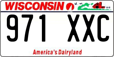 WI license plate 971XXC