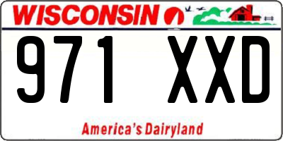 WI license plate 971XXD