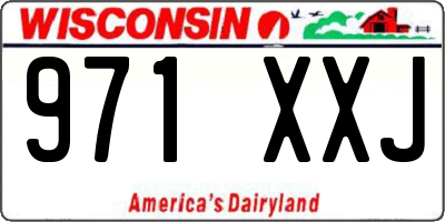 WI license plate 971XXJ