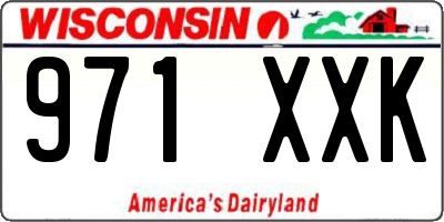 WI license plate 971XXK