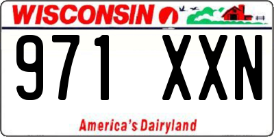 WI license plate 971XXN