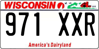 WI license plate 971XXR