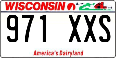 WI license plate 971XXS