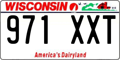 WI license plate 971XXT
