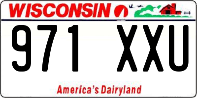 WI license plate 971XXU
