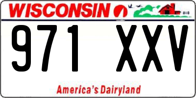 WI license plate 971XXV