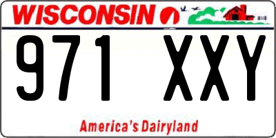 WI license plate 971XXY