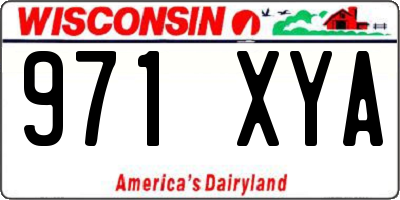 WI license plate 971XYA